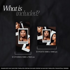 Puede incluir: Un conjunto de 51 plantillas de historias y publicaciones de Instagram con una mujer con maquillaje y el texto "Si es tu mes de cumplea&ntilde;os, celebra con un 25% de descuento en cualquier servicio de maquillaje. Ponte guapa y brilla como si fuera tu d&iacute;a!" y el texto "@LuxxuMedia".