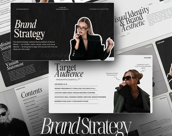 Brand Media Strategy Template | Brand Presentation Template | Social Media Manager Template | Canva Social Media Strategy Proposal