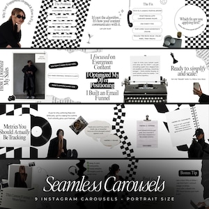 Seamless Instagram Carousel | Aesthetic Instagram Carousel | Viral Instagram Posts | Social Media Manager Carousels Posts | Canva Carousels