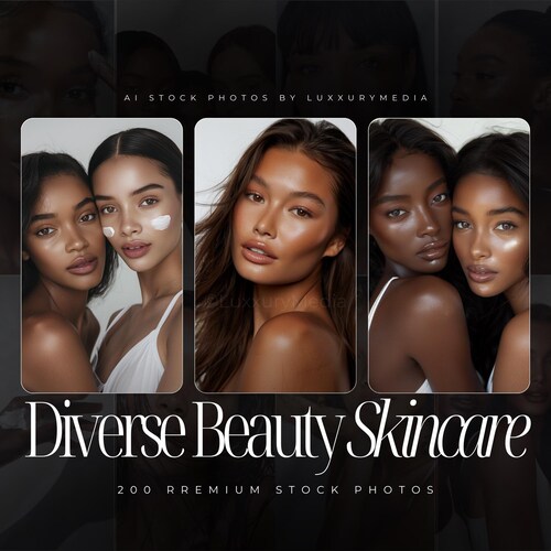 200 olika stockbilder på kvinnor | Melanin-stockbilder | Instagram-mallar för hudvård | Skönhetsbilder för hudvård | Melanin-stockbilder för hudvård