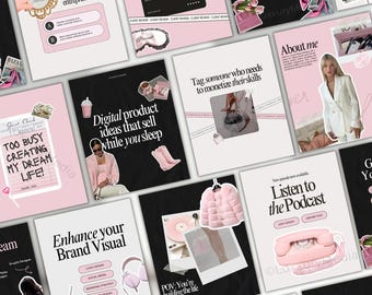 Social Media Manager Instagram Templates | Social Media Marketing Posts | Coaching Instagram Templates | Digital Marketing Templates