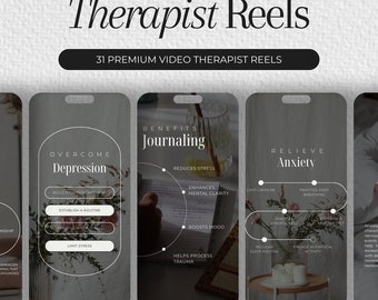 Therapist Instagram Video Reel | Therapist Reels Instagram | Counseling Posts | Mental Health Templates | Psychologist Instagram Templates