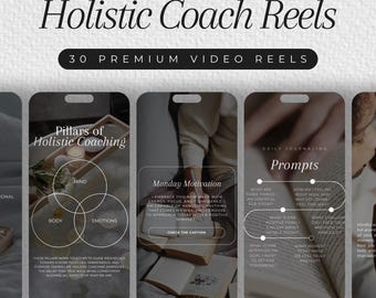 Holistic Coach Instagram Video Reel | Holistic Reels Instagram | Wellness Posts | Life Coach Templates | Wellbeing Coach Instagram Templates