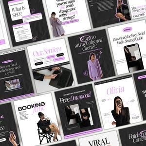 Social Media Manager Instagram Templates | Social Media Marketing Posts | Coaching Instagram Templates | Digital Marketing Templates