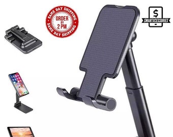 Adjustable Height Mobile Phone Desk Stand Holder I iPhone iPad