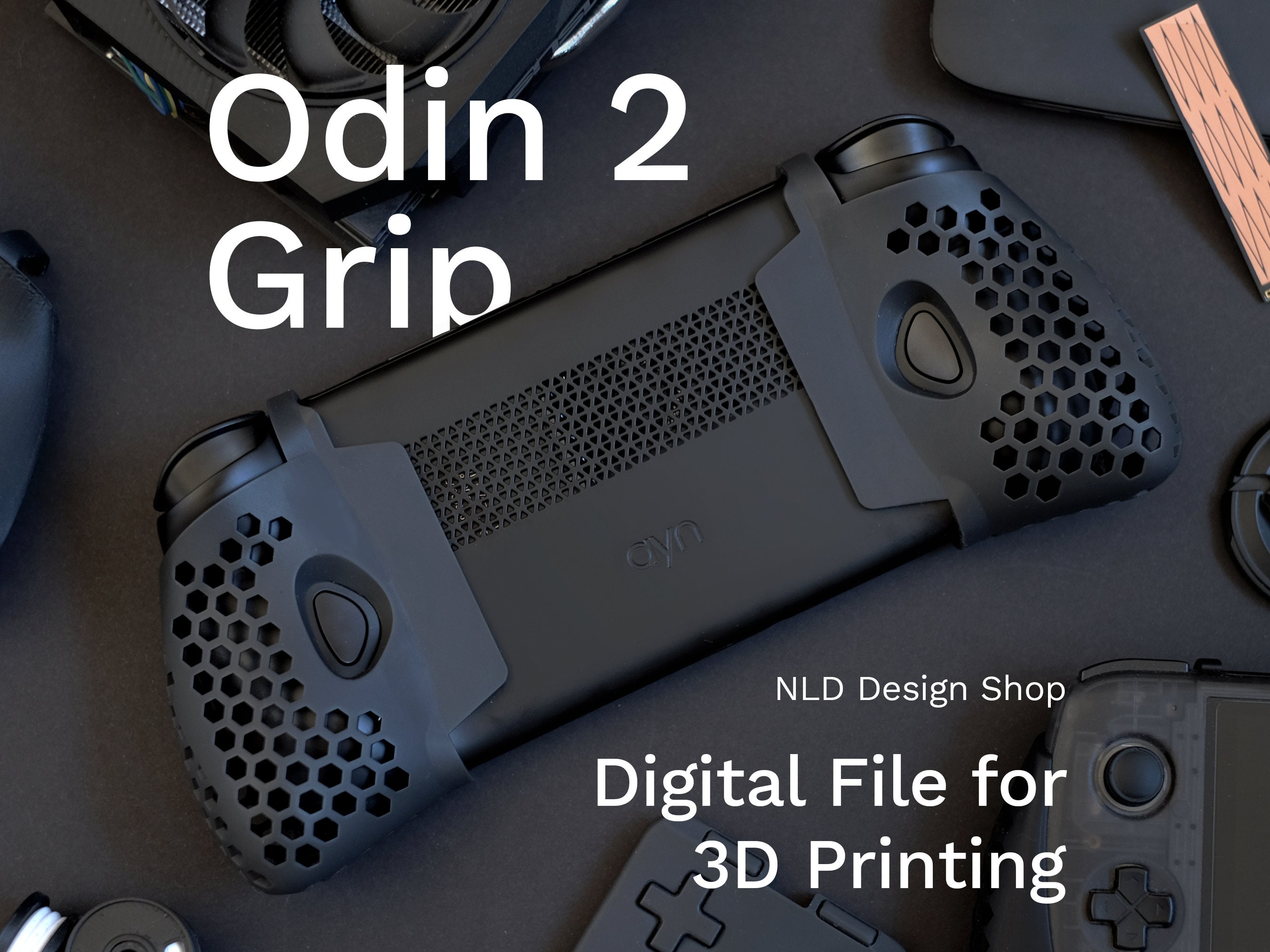 AYN Odin 2 Full Grip aerated Digital File for 3D Printing 