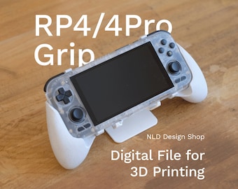 Retroid Pocket 4/4 Pro Full Grip (Solid) – Digital File for 3D Printing