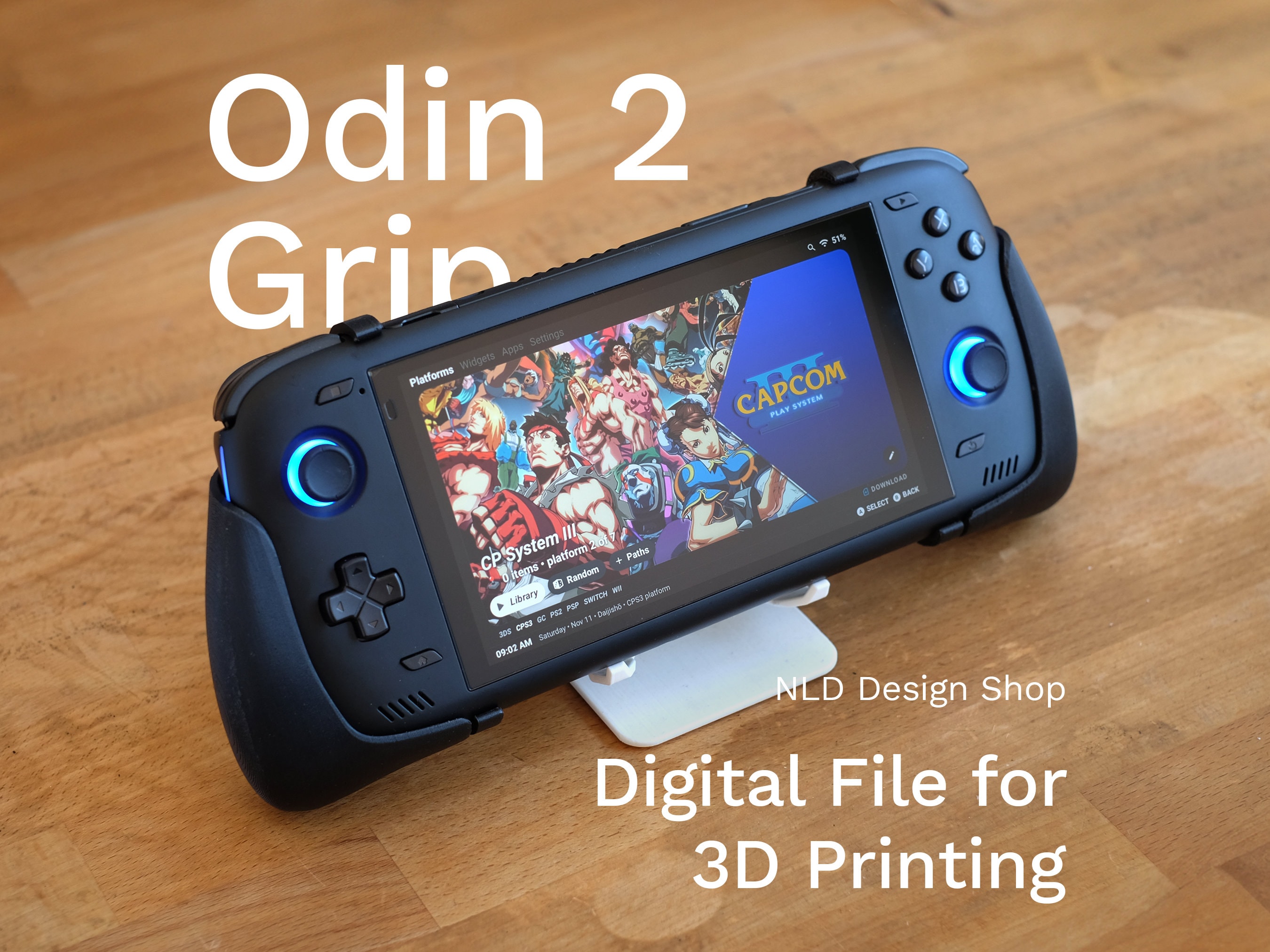 AYN Odin 2 Full Grip solid Digital File for 3D Printing 