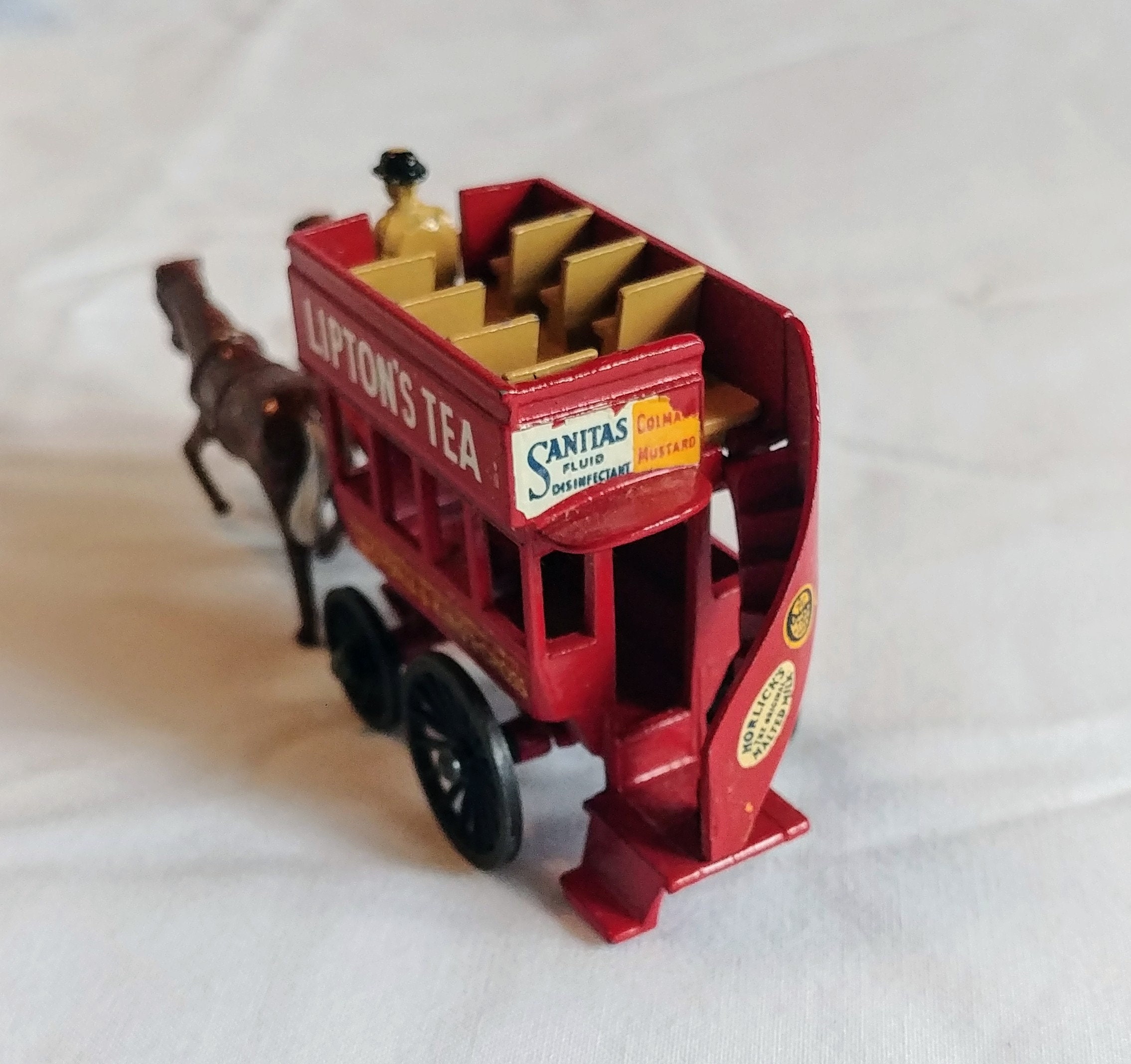 Matchbox Yesteryear Y-12 London Horse Bus Lipton's Tea – échelle 1:2, Boîte