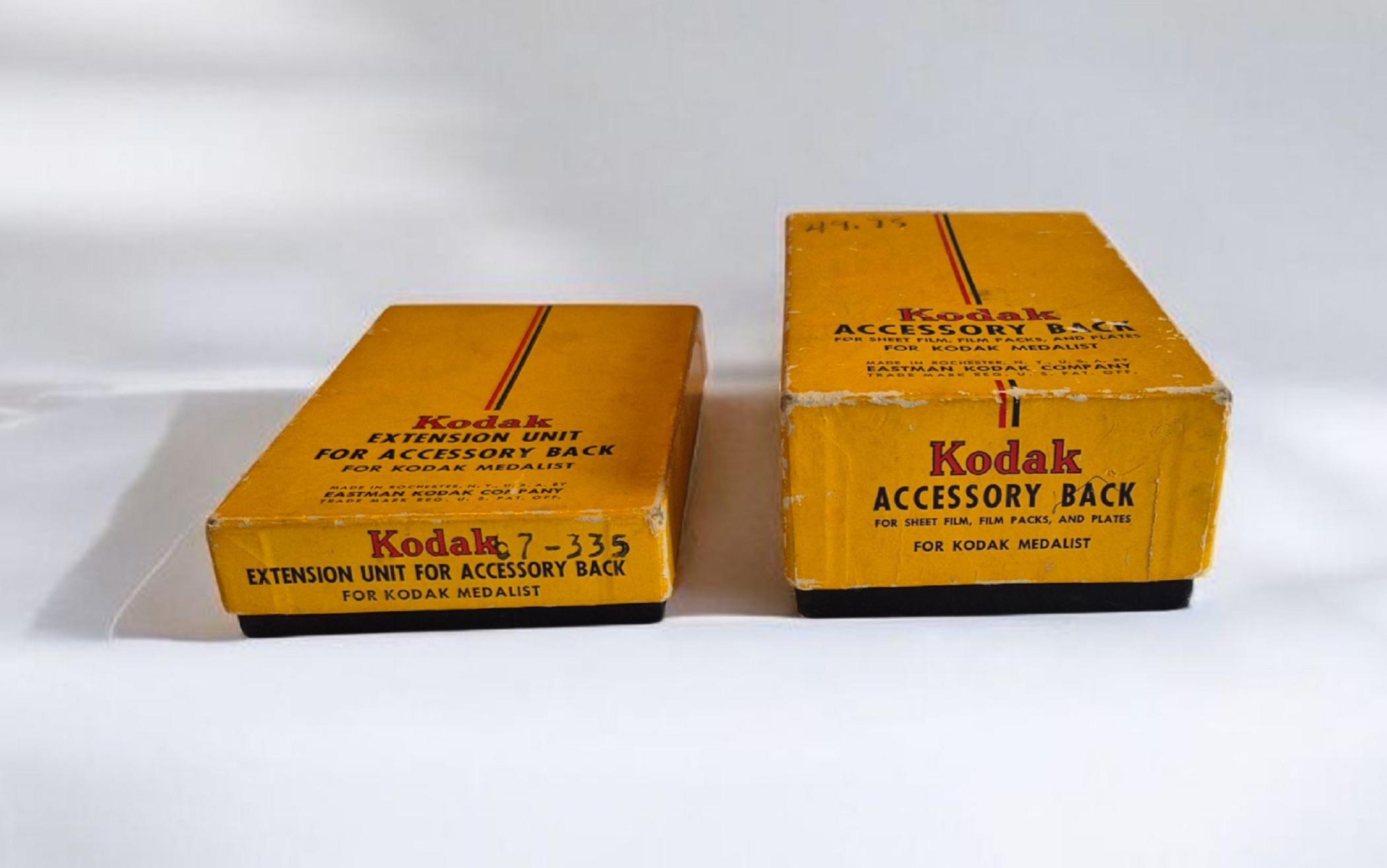 Kodak Medalist Camera Accessory Back and Extension in O.B