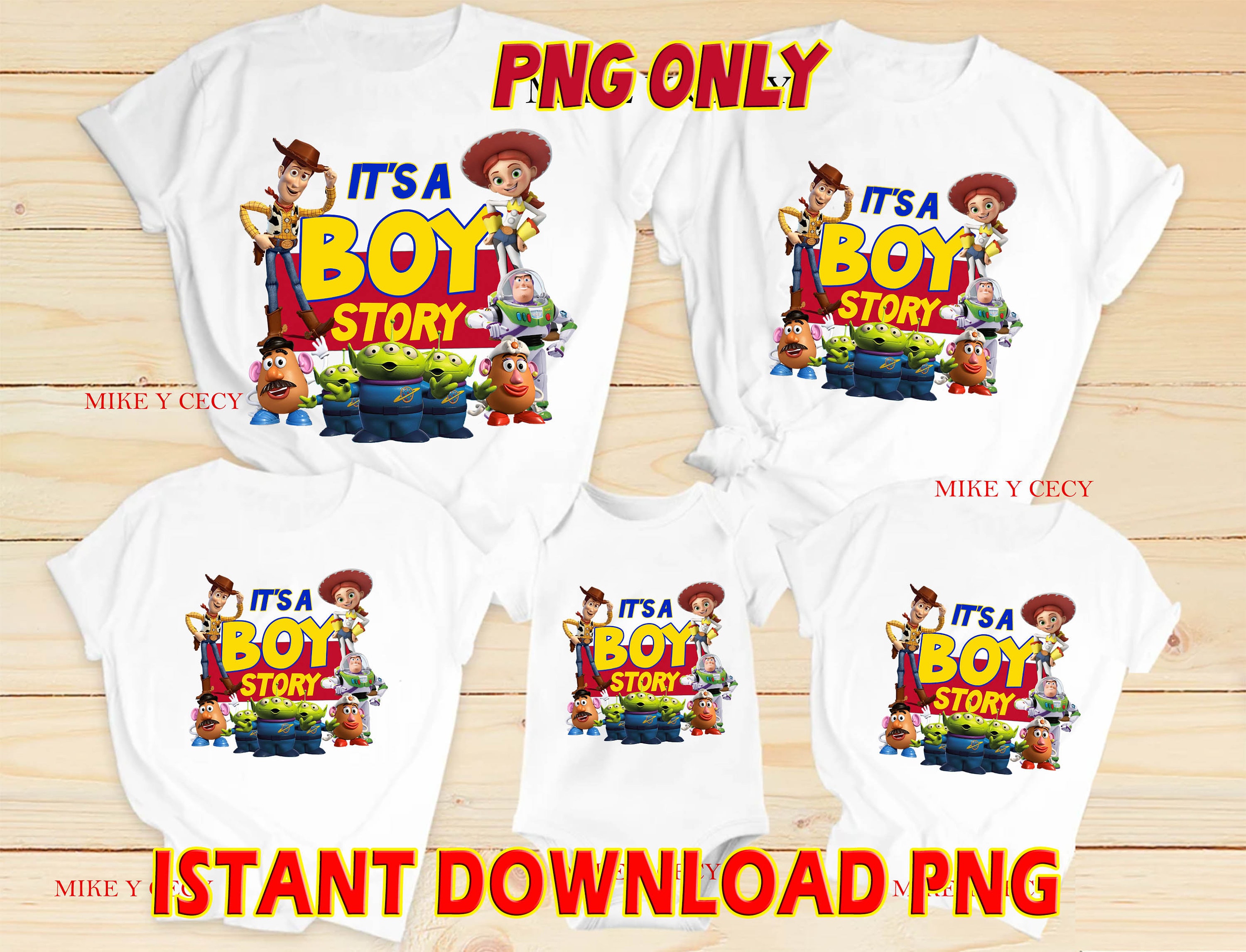 Its a Boy Story Family Shirts Baby Shower 1 PNG for All Family Etsy