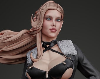 Noelle Ragnarsson, Viking, Norse, Norn, Painter Scale, DnD, Pathfinder, Tabletop, Fantasy Tabletop, 32mm, 75mm, Pin-Up, NSFW