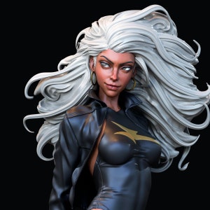 Storm, X-Men, Fan Art, Unpainted, Sculpture, Garage Kit, Scale Model, Resin Model, 3D Sculpt, CA 3D Studios, 1/12, 1/6 Scale