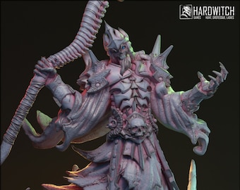 Lamiyar, Necromancer, Lich, Lich King, Death Mage, Soul Reaper, Death Knight, DnD, Pathfinder, Tabletop, Fantasy, 32mm, 75mm