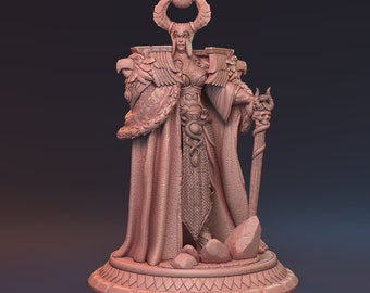 Gunnar, Empress, Queen, Female Paladin, Female Knight, Holy Knight, Fighter, DnD, Pathfinder, Tabletop, Fantasy, 32mm, 75mm, Miniature