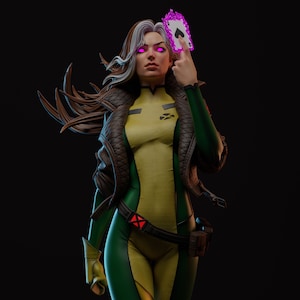 Rogue, 3D Verse, Fan Art, Unpainted, Sculpture, Garage Kit, Scale Model, Resin Model, 3D Sculpt, CA 3D Studios, 1/12 1/9, 1/6, 1/4 Scale