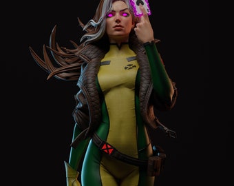 Rogue, 3D Verse, Fan Art, Unpainted, Sculpture, Garage Kit, Scale Model, Resin Model, 3D Sculpt, CA 3D Studios, 1/12 1/9, 1/6, 1/4 Scale