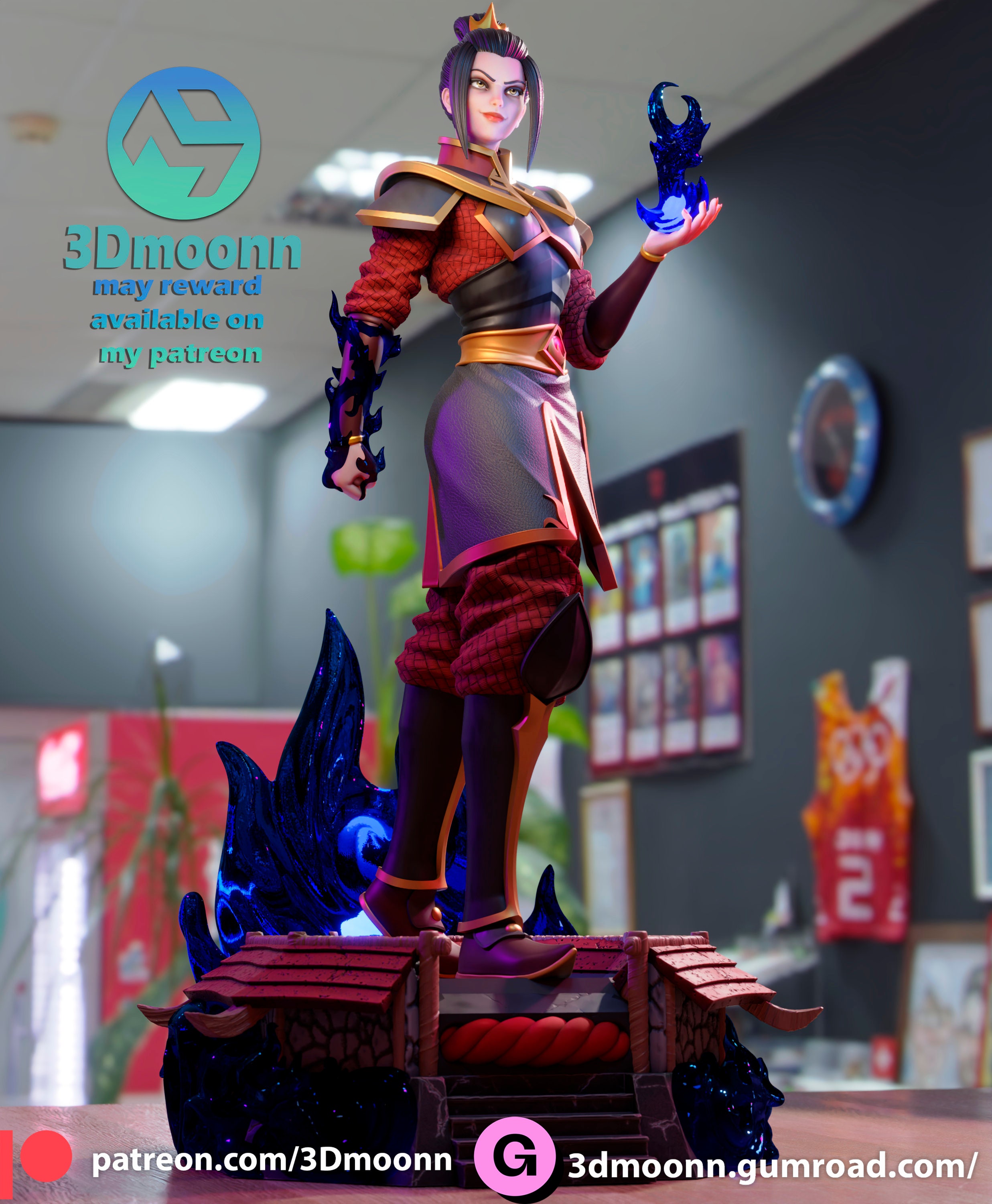 Azula, Avatar, Fanart, Unpainted, Garage Kit, Scale Model, Resin Model ...