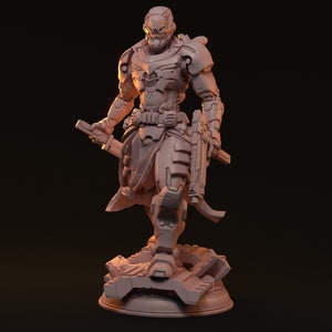 Heim, Cerberus Project, Hunter, Gunslinger, Rogue, Assassin, DnD, Pathfinder, Starfinder, Sci-Fi, Tabletop, 32mm, Miniature, Motorbike