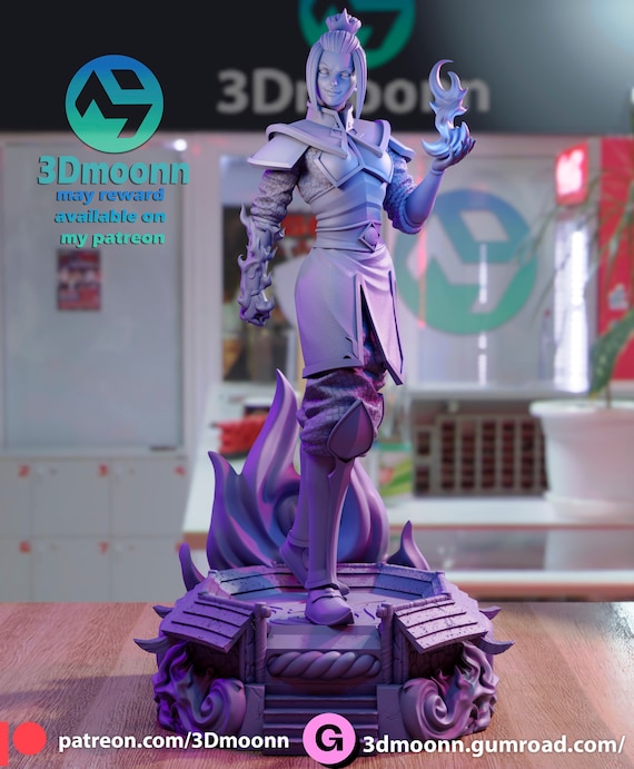 Azula, Avatar, Fanart, Unpainted, Garage Kit, Scale Model, Resin