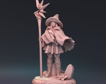 Tamara Melifort, Female Wizard, Sorceress, Spellcaster, DnD, Pathfinder, Tabletop, Fantasy, Pin Up, 32mm, 75mm, Miniature