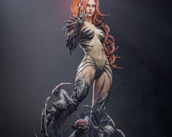 Sara Pezzini, Witchblade, Fan Art, Pin-Pup Unpainted, Garage Kit, Scale Model, Resin Model, 3D Sculpt, CA 3D Studios, 1/12 1/9, 1/4 Scale