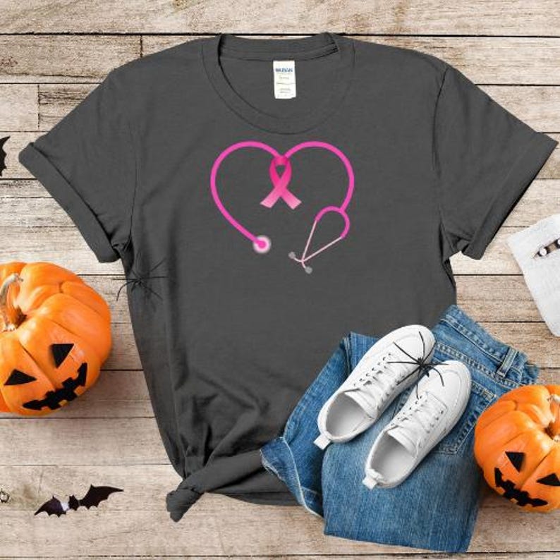Pink Breast Cancer Awareness Ribbon Stethoscope PNG, Oncology Nurse ...