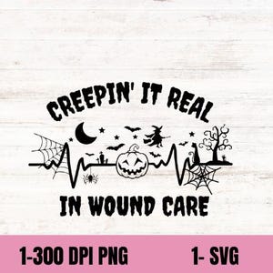 Halloween Wound care Nurse PNG SVG, Wound care tech, registered nurse, CWOCN gift sublimation, digital download, Rn png, wound care clinic