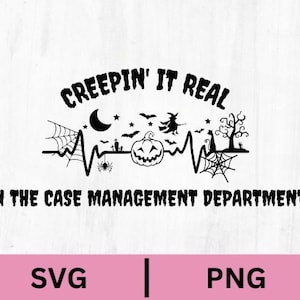 Halloween Case Management Svg Png, Case manager, social worker, gift of case manager, spooky pumpkin,  behavior health, clipart, rbt