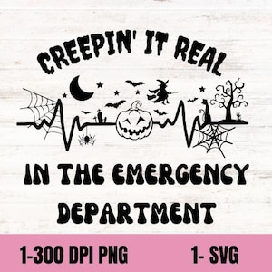 Emergency Department Png Svg, Halloween Emergency Room crew , Nursing Nurse PNG, Spooky ER Crew, Fall Nurse PNG shirt Gift for nurse png