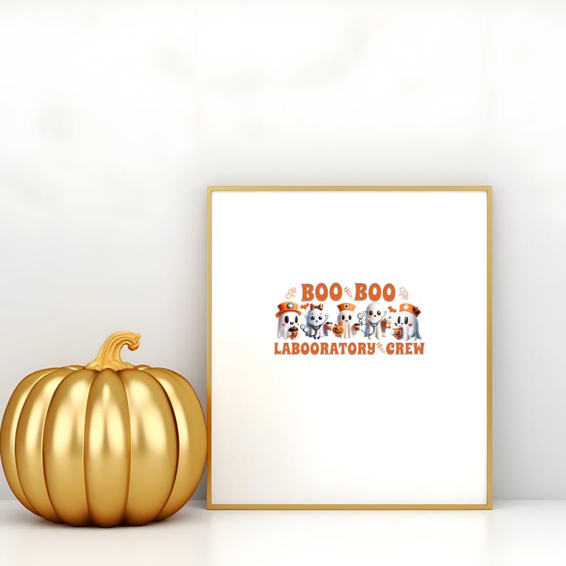 Halloween Laboratory Crew Ghost PNG, 3D Cute Phlebotomy Lab Technician ...