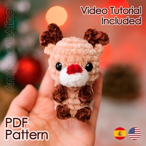 Reindeer Pattern - Crochet Reindeer - Amigurumi PDF