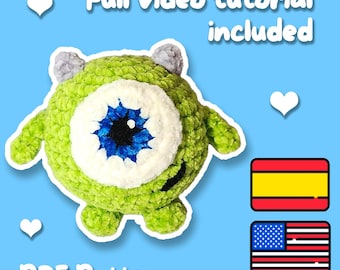 Mike Wazowski Pattern - Amigurumi PDF