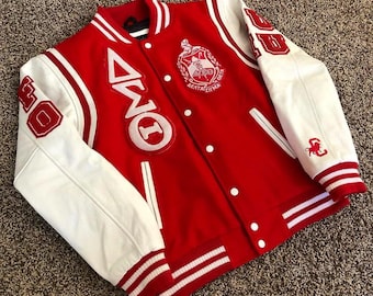 Custom Fraternity Event Varsity Lettermen Customized Jackets Custom Embroidery Personalized Greek Group Celebration Gear