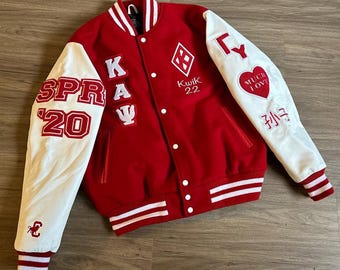 Chaquetas Varsity Letterman personalizadas para eventos de fraternidad Bordado personalizado Equipo de celebración para grupo griego