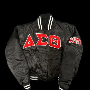 Delta Delta Theta Cropped Women Sisterhood Jacke DST OO-OOP 1913 Sorority Jacken Pride Deltas