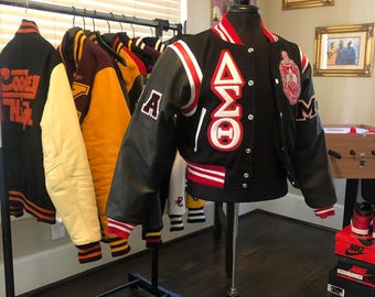 Customize Greek Fraternity House Varsity Lettermen Customized Jackets Sorority Embroidery Greek Organization Pride Outerwear