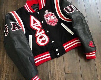 Customize Greek Jacket Fraternity Varsity Lettermen Customized Sorority Embroidery Greek Organization University Historical Jackets