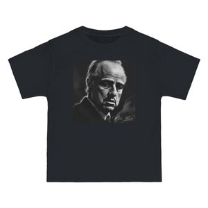 B & W Marlon Brando T-Shirt, Kunstbild von Marlon Brando T-Shirt, Hochwertiges T-Shirt, Hollywood Art Design, Marlon Brando Art Design