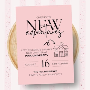 College Send Off Party Invitation Trunk Party Invitation, College or University Going Away Party Invite College Send Off Digital Invitation