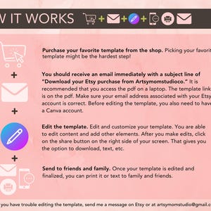 Editable Pink Glitter 6th Birthday Invitation | Sixth Birthday Girl | Rainbow Party Invite | Digital Download | Canva Template | 5x7 image 14