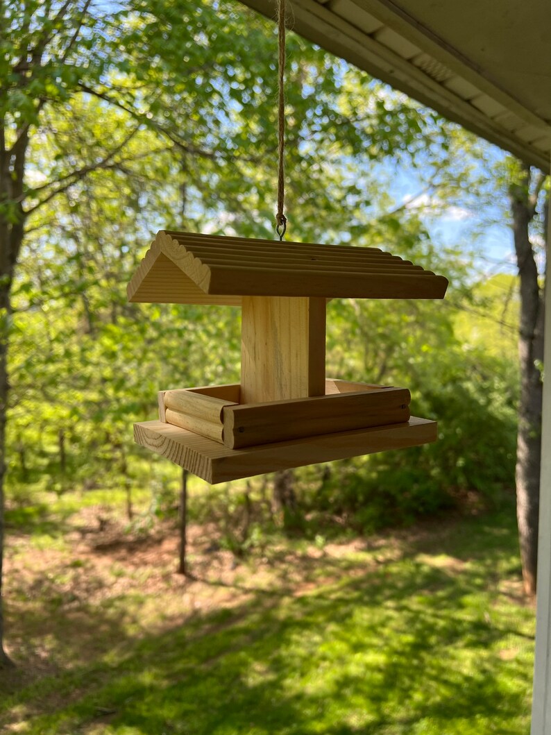 Log Cabin Bird Feeder Kit Etsy