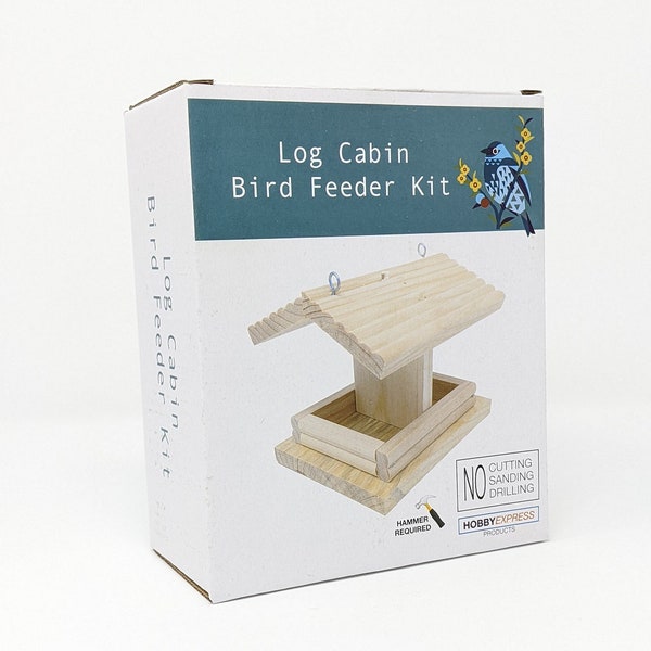 Log Cabin Bird Feeder Kit