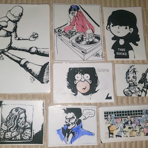 Various Original Art-Prints Stickers