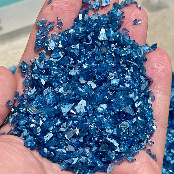 Crushed Glass Blue Small