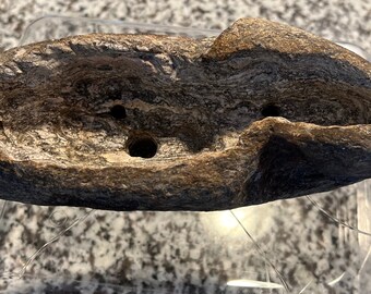 Hand-Carved Granite Bonsai Pot