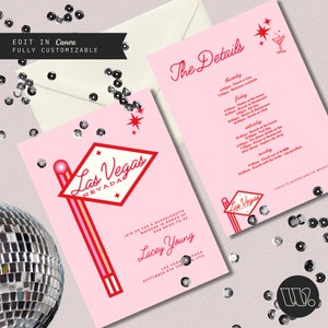 Vegas bachelorette invite, las vegas bachelorette, casino itinerary, bachelorette invite las vegas, casino theme decor, lucky in love theme