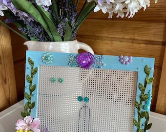 Mermaid Craft Kit: DIY Picture Frame and Earring Holder, Paint Decorate Art Set