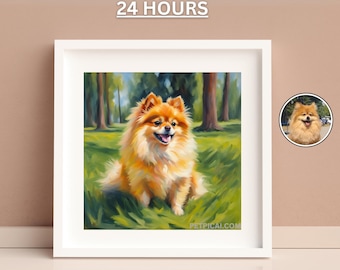 Custom Pet Portrait - Unique Art for Dog Lovers, Cat Lovers Gift, Pet Memorial Gifts, Dog Mom Gift, Dog Owner, Pet Sympathy