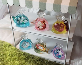 Fish Bag Liquid Shaker Charms | Fish Fair | Genshin Fish Bag | Mermaid Fish Bag